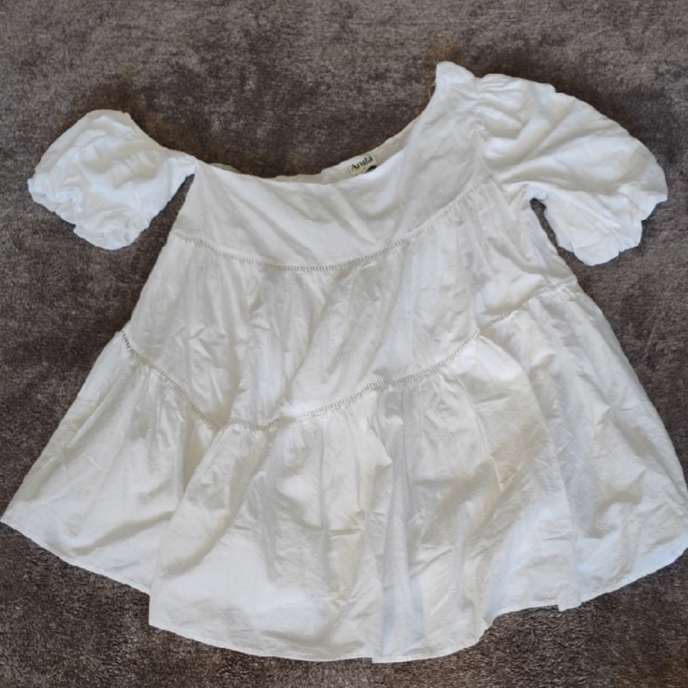 Arula Linen Blend One Shoulder Mini Dress 10/12